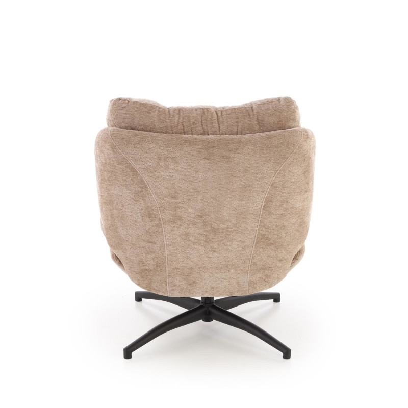 Fotel wypoczynkowy PESTOX MODERN BEIGE beżowy (z podnóżkiem)