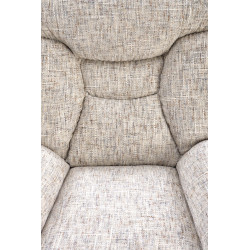 Fotel wypoczynkowy KRONEX MODERN BEIGE MULTI beżowy/wielobarwny (z podnóżkiem)
