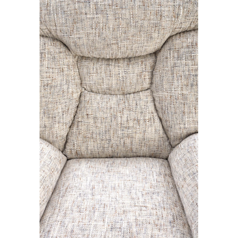 Fotel wypoczynkowy KRONEX MODERN BEIGE MULTI beżowy/wielobarwny (z podnóżkiem)