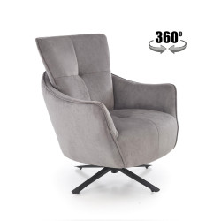 Fotel wypoczynkowy SCAMPIX MODERN GREY popielaty