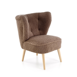 Fotel wypoczynkowy MOCCIN BOHO DARK BROWN ciemny brązowy