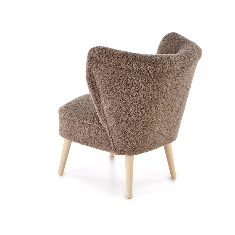 Fotel wypoczynkowy MOCCIN BOHO DARK BROWN ciemny brązowy