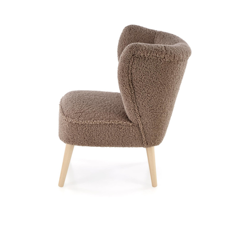 Fotel wypoczynkowy MOCCIN BOHO DARK BROWN ciemny brązowy