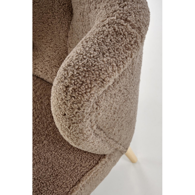 Fotel wypoczynkowy MOCCIN BOHO DARK BROWN ciemny brązowy