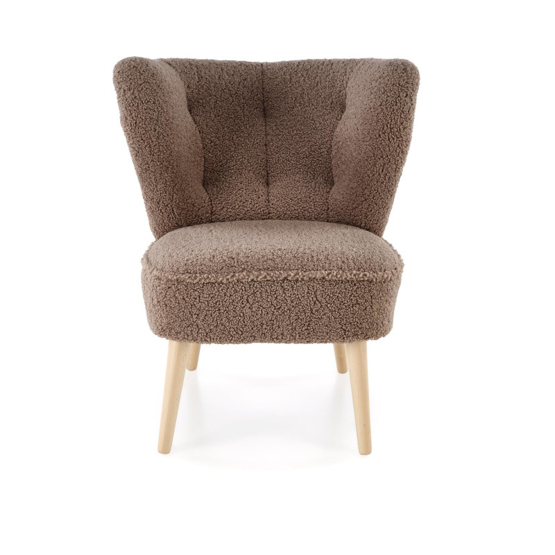 Fotel wypoczynkowy MOCCIN BOHO DARK BROWN ciemny brązowy