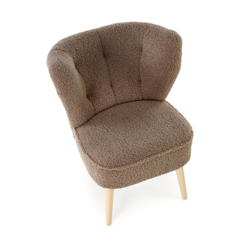 Fotel wypoczynkowy MOCCIN BOHO DARK BROWN ciemny brązowy