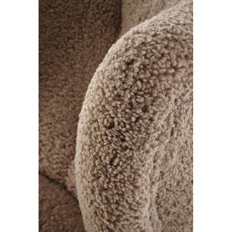 Fotel wypoczynkowy MOCCIN BOHO DARK BROWN ciemny brązowy