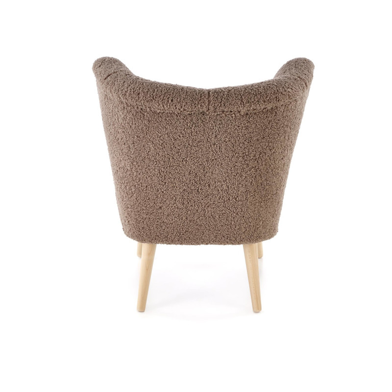 Fotel wypoczynkowy MOCCIN BOHO DARK BROWN ciemny brązowy