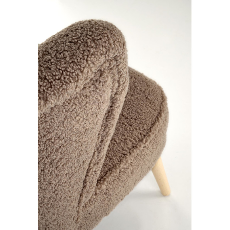 Fotel wypoczynkowy MOCCIN BOHO DARK BROWN ciemny brązowy