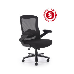 Fotel obrotowy gabinetowy CYBORX OFFICE BLACK czarny