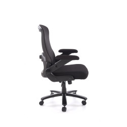 Fotel obrotowy gabinetowy CYBORX OFFICE BLACK czarny