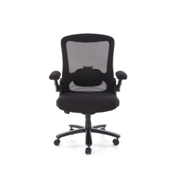 Fotel obrotowy gabinetowy CYBORX OFFICE BLACK czarny