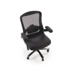 Fotel obrotowy gabinetowy CYBORX OFFICE BLACK czarny