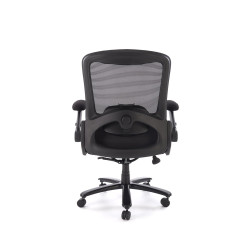 Fotel obrotowy gabinetowy CYBORX OFFICE BLACK czarny