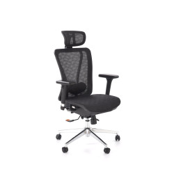 Fotel obrotowy gabinetowy VIXOR OFFICE BLACK czarny