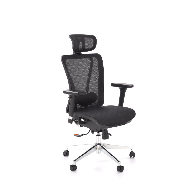 Fotel obrotowy gabinetowy VIXOR OFFICE BLACK czarny