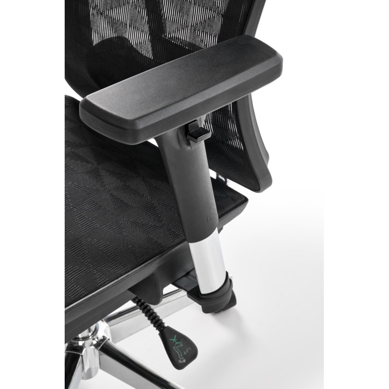 Fotel obrotowy gabinetowy VIXOR OFFICE BLACK czarny