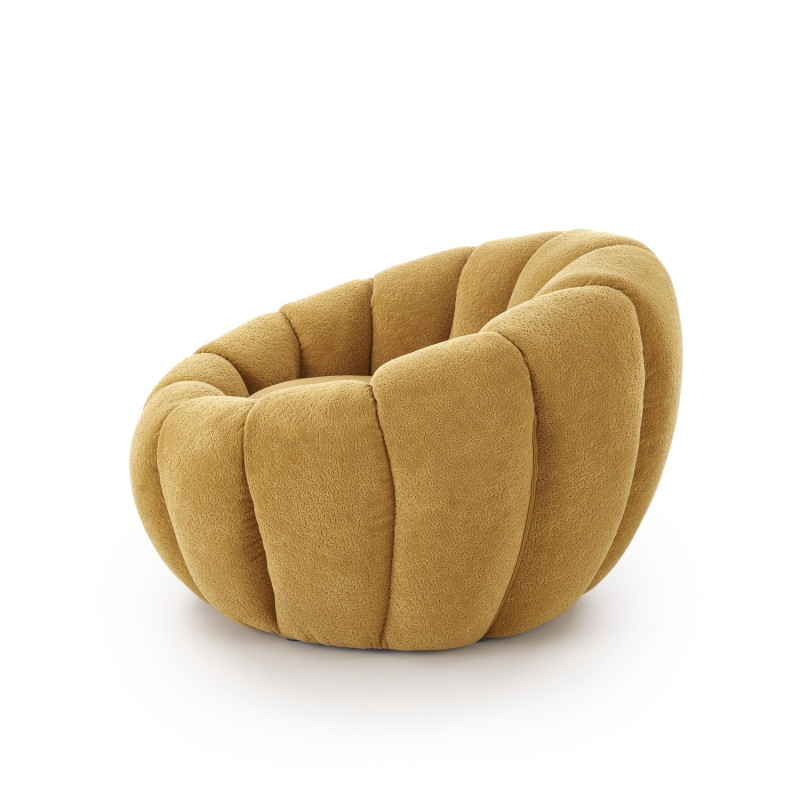 Fotel wypoczynkowy GASPEX MODERN MUSTARD musztardowy