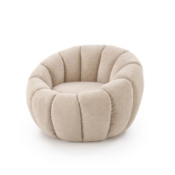 Fotel wypoczynkowy GASPEX MODERN BEIGE beżowy