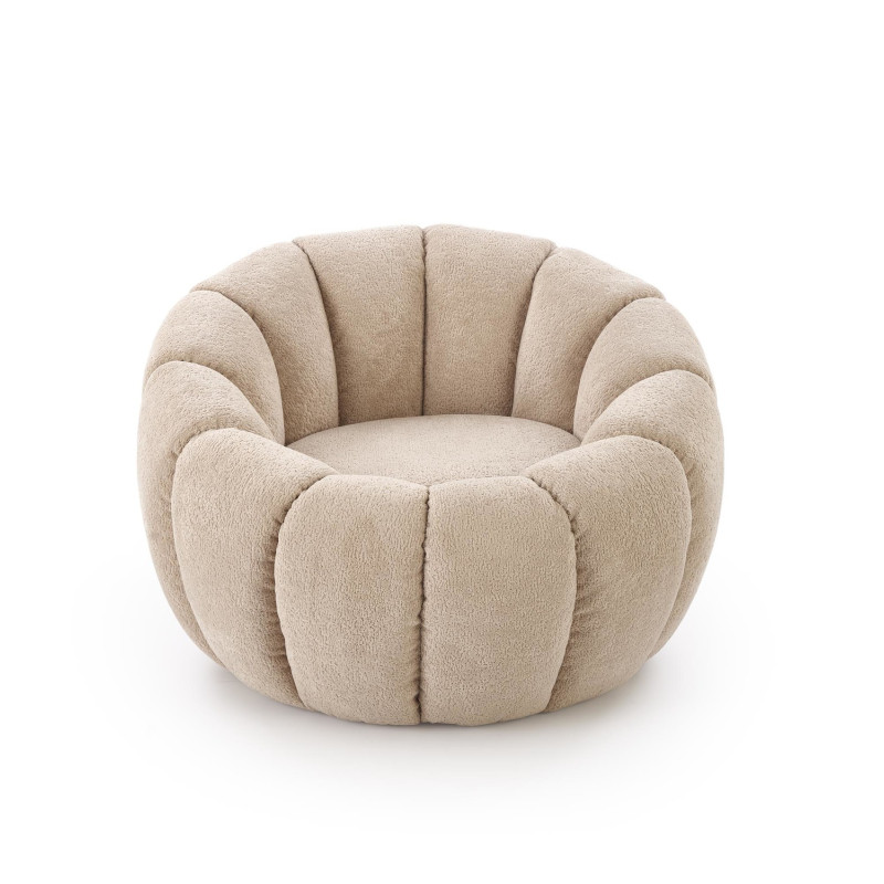 Fotel wypoczynkowy GASPEX MODERN BEIGE beżowy