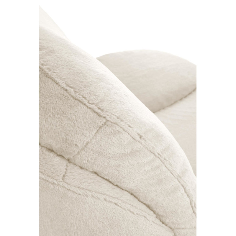 Fotel wypoczynkowy obrotowy SHELLIX MODERN CREAM kremowy