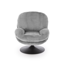 Fotel wypoczynkowy obrotowy SHELLIX MODERN GREY popielaty
