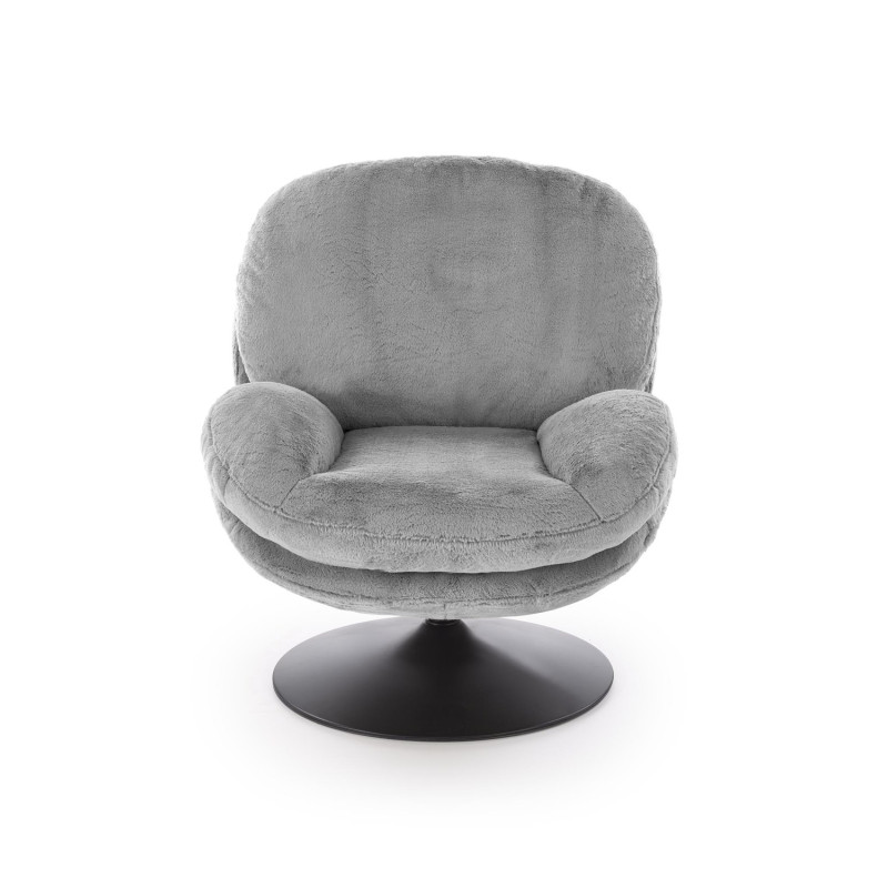 Fotel wypoczynkowy obrotowy SHELLIX MODERN GREY popielaty