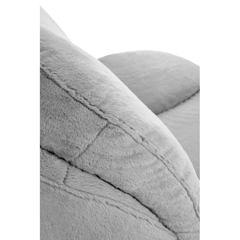 Fotel wypoczynkowy obrotowy SHELLIX MODERN GREY popielaty