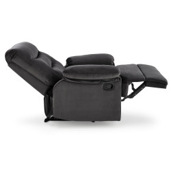 Fotel wypoczynkowy rozkładany DRAGOR COMFORT BLACK czarny