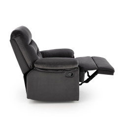 Fotel wypoczynkowy rozkładany DRAGOR COMFORT BLACK czarny