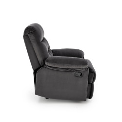 Fotel wypoczynkowy rozkładany DRAGOR COMFORT BLACK czarny