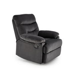 Fotel wypoczynkowy rozkładany DRAGOR COMFORT BLACK czarny