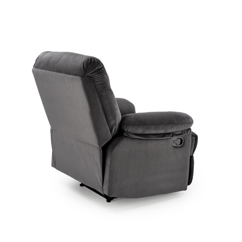 Fotel wypoczynkowy rozkładany DRAGOR COMFORT BLACK czarny