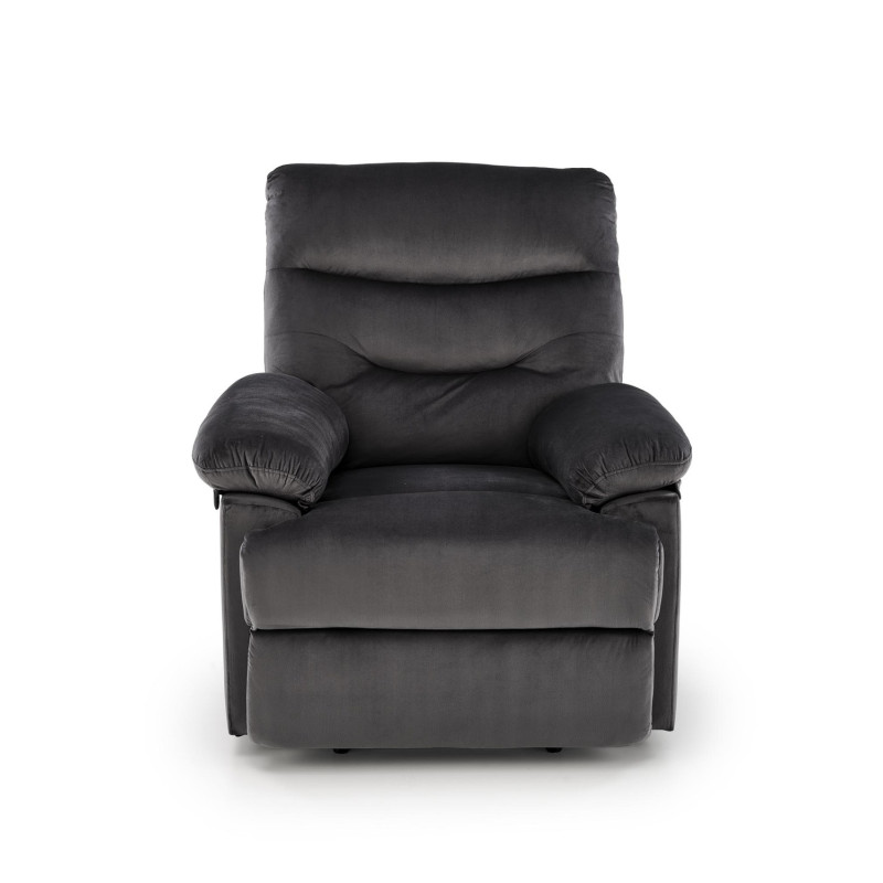 Fotel wypoczynkowy rozkładany DRAGOR COMFORT BLACK czarny