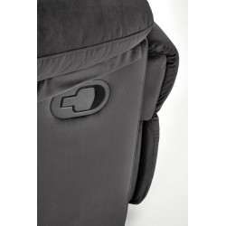 Fotel wypoczynkowy rozkładany DRAGOR COMFORT BLACK czarny