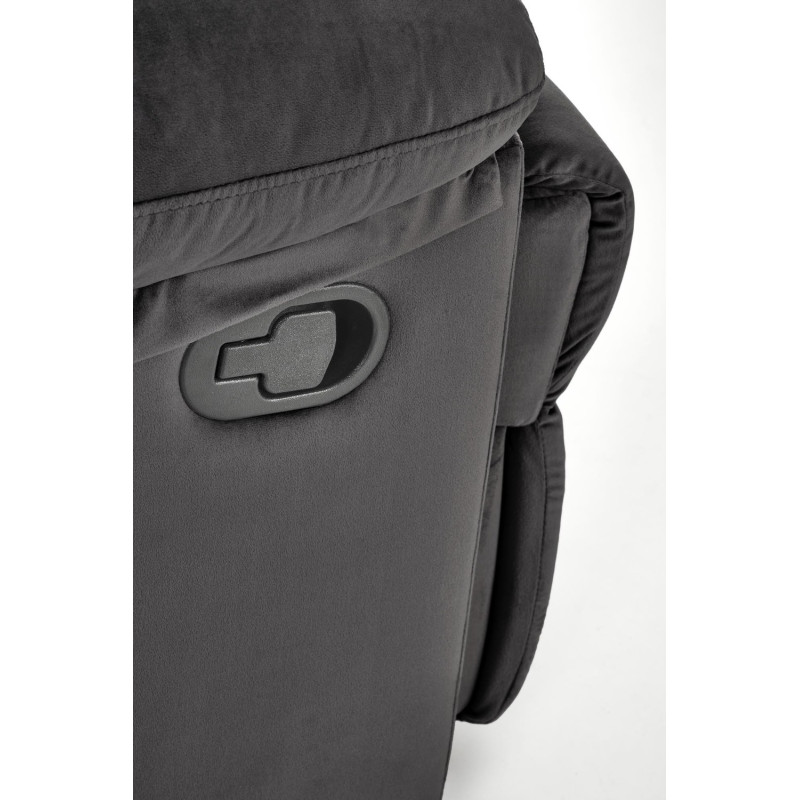 Fotel wypoczynkowy rozkładany DRAGOR COMFORT BLACK czarny