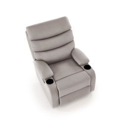 Fotel wypoczynkowy rozkładany PERUX COMFORT BEIGE beżowy