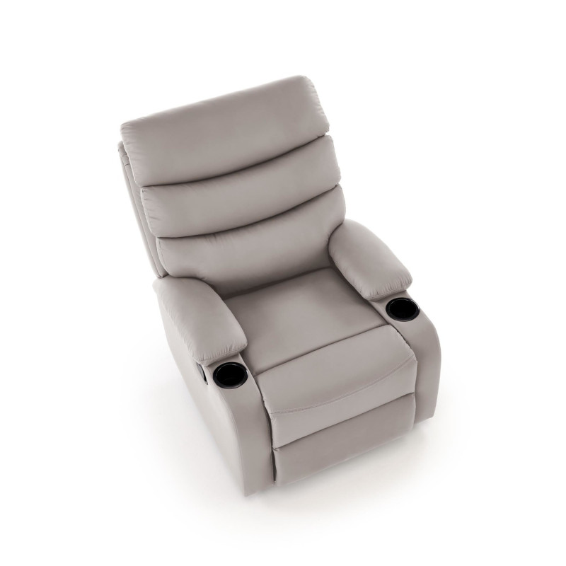 Fotel wypoczynkowy rozkładany PERUX COMFORT BEIGE beżowy