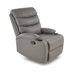 Fotel wypoczynkowy rozkładany PERUX COMFORT GREY popielaty