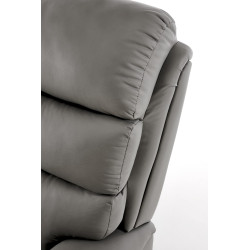 Fotel wypoczynkowy rozkładany PERUX COMFORT GREY popielaty