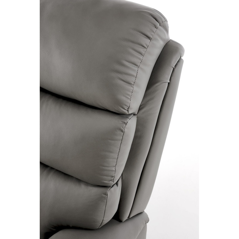 Fotel wypoczynkowy rozkładany PERUX COMFORT GREY popielaty