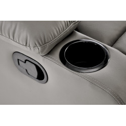 Fotel wypoczynkowy rozkładany PERUX COMFORT GREY popielaty