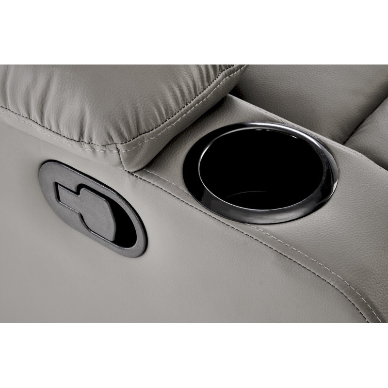 Fotel wypoczynkowy rozkładany PERUX COMFORT GREY popielaty