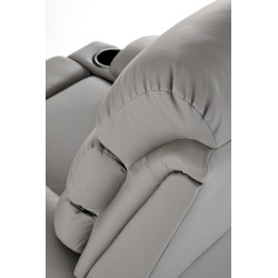 Fotel wypoczynkowy rozkładany PERUX COMFORT GREY popielaty