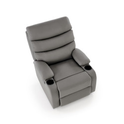 Fotel wypoczynkowy rozkładany PERUX COMFORT GREY popielaty