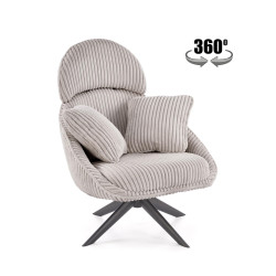 Fotel wypoczynkowy obrotowy MERRIX MODERN CAPPUCCINO