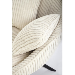 Fotel wypoczynkowy obrotowy MERRIX MODERN CREAM kremowy