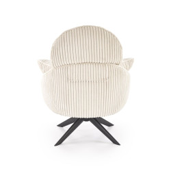 Fotel wypoczynkowy obrotowy MERRIX MODERN CREAM kremowy