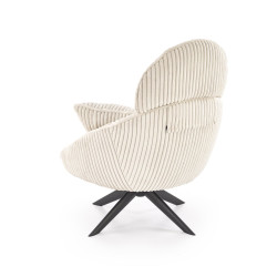 Fotel wypoczynkowy obrotowy MERRIX MODERN CREAM kremowy