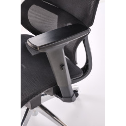 Fotel obrotowy gabinetowy CASPIX OFFICE BLACK czarny